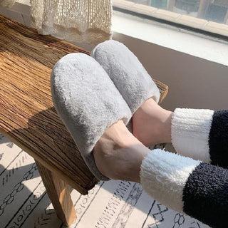 Hairy Slippers Female Korean Style Home Interior Fashion