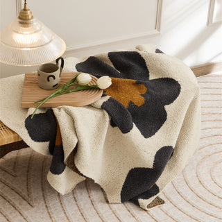 Class A Knitted Velvet Blanket Single Leisure SUNFLOWER Nap Blanket