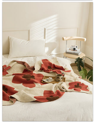 Class A Knitted Velvet Blanket Single Leisure SUNFLOWER Nap Blanket